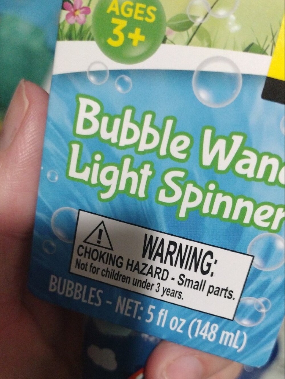 Bubble Wand Light Spinner for Kids (2 Pk)- Blue - Picture 4 of 6